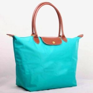 Large Longchamp Le Pliage Tote - Teal